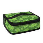 Green Shamrock Plaid Pattern Print Small Lunch Bag