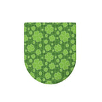 Green Shamrock Plaid Pattern Print Toilet Lid Cover
