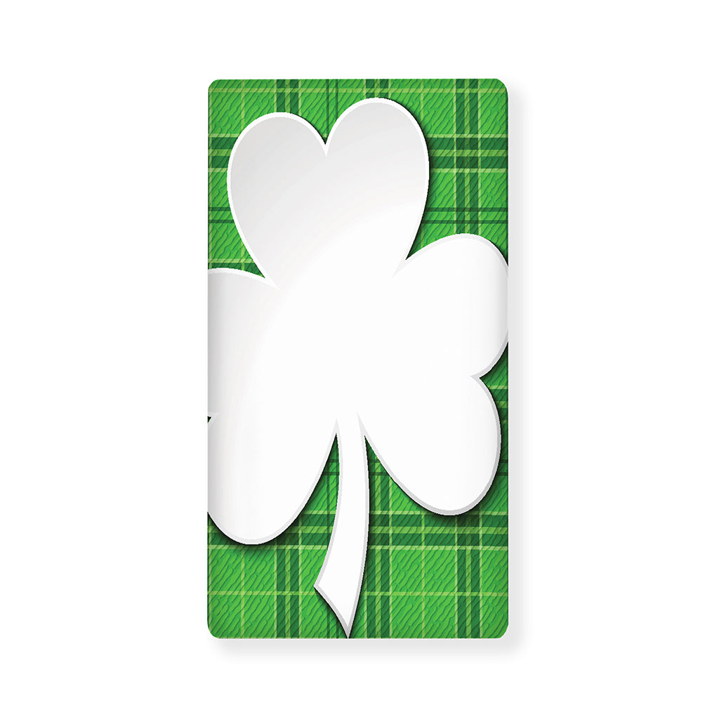 Green Shamrock Tartan Print Baby Crib Sheet