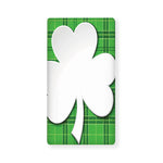 Green Shamrock Tartan Print Baby Crib Sheet