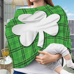 Green Shamrock Tartan Print Baby Seat Cover
