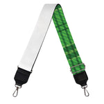 Green Shamrock Tartan Print Bag Strap