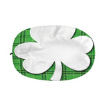 Green Shamrock Tartan Print Car Side Mirror Covers