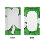 Green Shamrock Tartan Print Changing Pad Cover