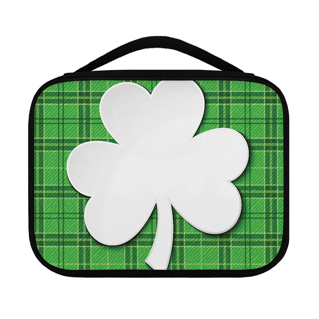 Green Shamrock Tartan Print Classic Bible Case