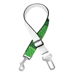 Green Shamrock Tartan Print Dog Seat Belt