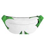 Green Shamrock Tartan Print Fanny Pack
