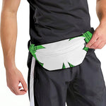 Green Shamrock Tartan Print Fanny Pack