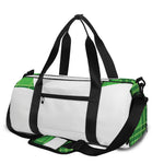 Green Shamrock Tartan Print Gym Bag