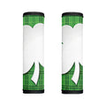 Green Shamrock Tartan Print Handle Covers