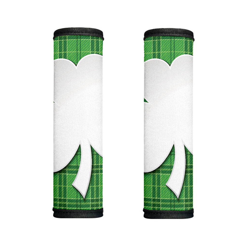 Green Shamrock Tartan Print Handle Covers