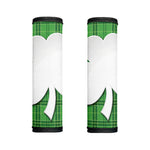 Green Shamrock Tartan Print Handle Covers