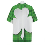 Green Shamrock Tartan Print Hawaiian Shirt