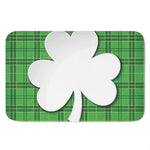 Green Shamrock Tartan Print Indoor Door Mat
