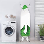 Green Shamrock Tartan Print Ironing Board Cover