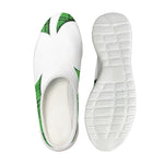 Green Shamrock Tartan Print Mesh Casual Shoes