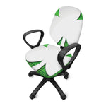 Green Shamrock Tartan Print Office Chair Cover