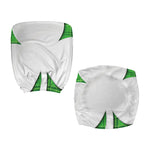 Green Shamrock Tartan Print Office Chair Cover