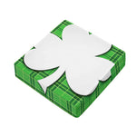 Green Shamrock Tartan Print Outdoor Seat Cushion Cover