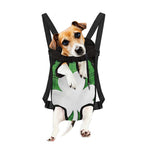 Green Shamrock Tartan Print Pet Carrier Backpack