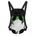 Green Shamrock Tartan Print Pet Carrier Backpack