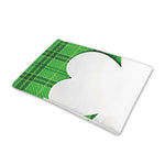 Green Shamrock Tartan Print Pet Cooling Mat Cover