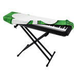 Green Shamrock Tartan Print Piano Keyboard Cover