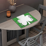 Green Shamrock Tartan Print Placemat