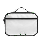 Green Shamrock Tartan Print Portable Lunch Bag