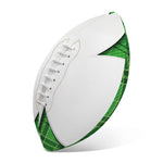 Green Shamrock Tartan Print Rugby Ball