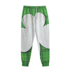 Green Shamrock Tartan Print Sweatpants