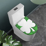 Green Shamrock Tartan Print Toilet Lid Cover