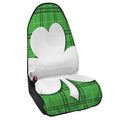 Green Shamrock Tartan Print Waterproof Car Seat Cover