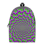 Green Shapes Moving Optical Illusion Backpack