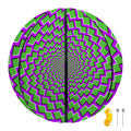 Green Shapes Moving Optical Illusion Basketball