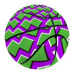 Green Shapes Moving Optical Illusion Basketball