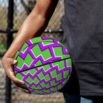 Green Shapes Moving Optical Illusion Basketball