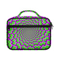 Green Shapes Moving Optical Illusion Briefcase Bible Bag