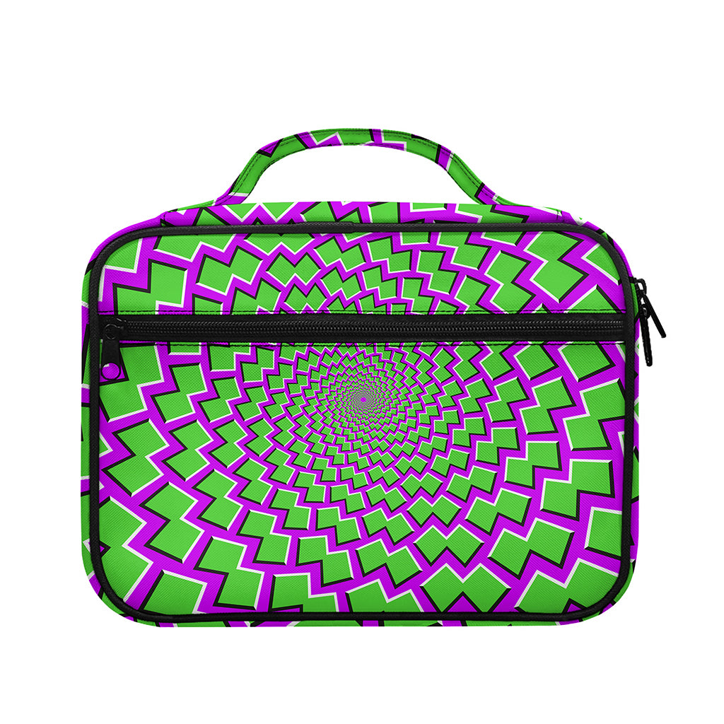 Green Shapes Moving Optical Illusion Briefcase Bible Bag
