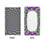 Green Shapes Moving Optical Illusion Changing Pad Cover