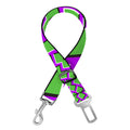 Green Shapes Moving Optical Illusion Dog Seat Belt