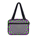 Green Shapes Moving Optical Illusion Double Strap Bible Bag