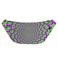 Green Shapes Moving Optical Illusion Fanny Pack