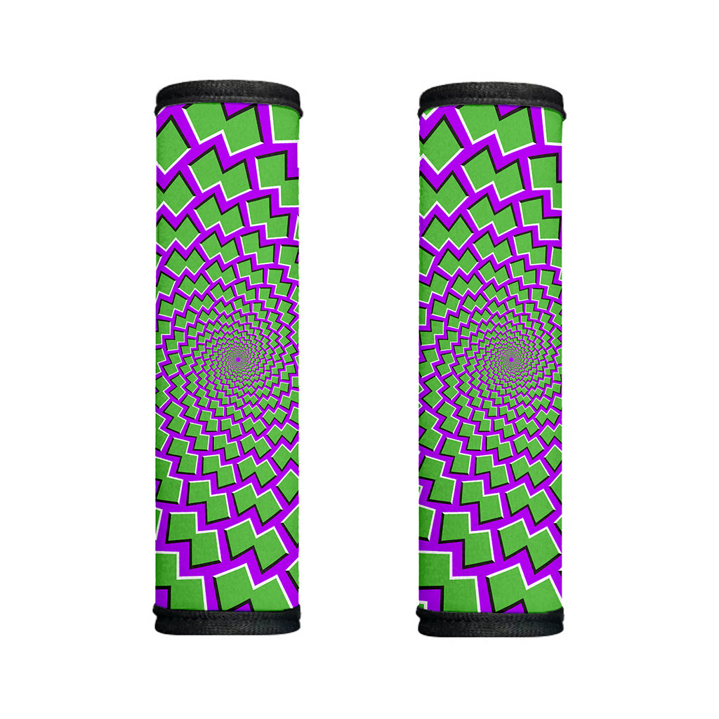 Green Shapes Moving Optical Illusion Handle Covers
