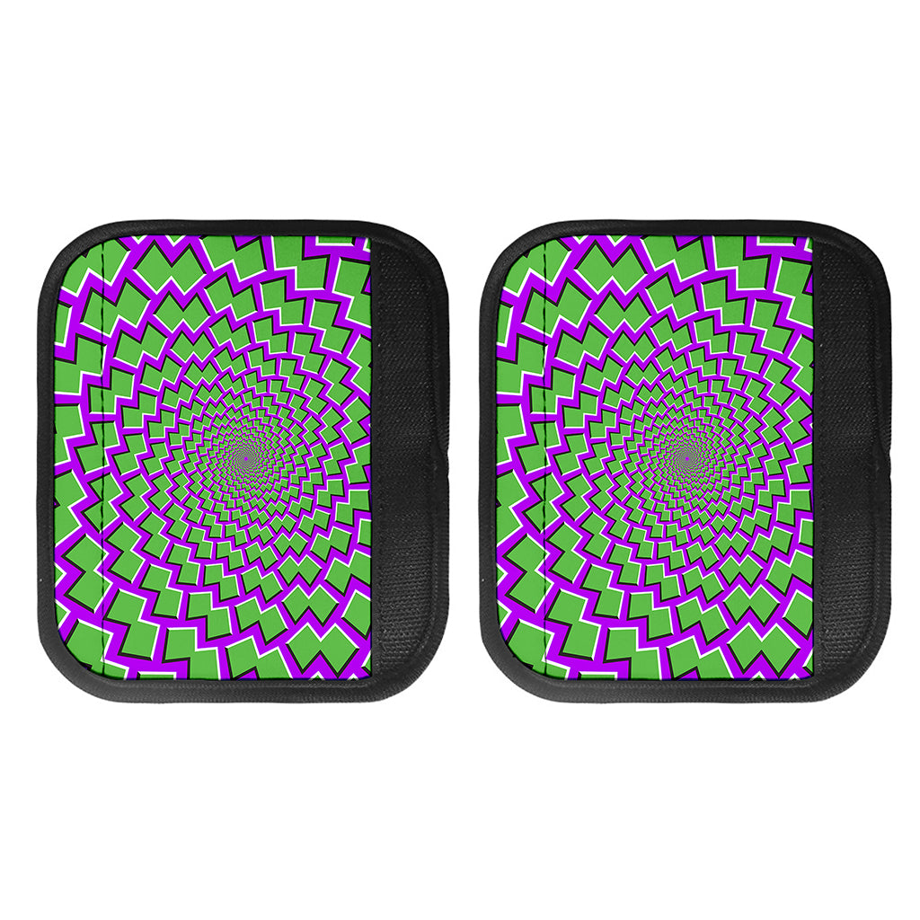 Green Shapes Moving Optical Illusion Handle Covers