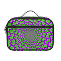 Green Shapes Moving Optical Illusion Portable Lunch Bag