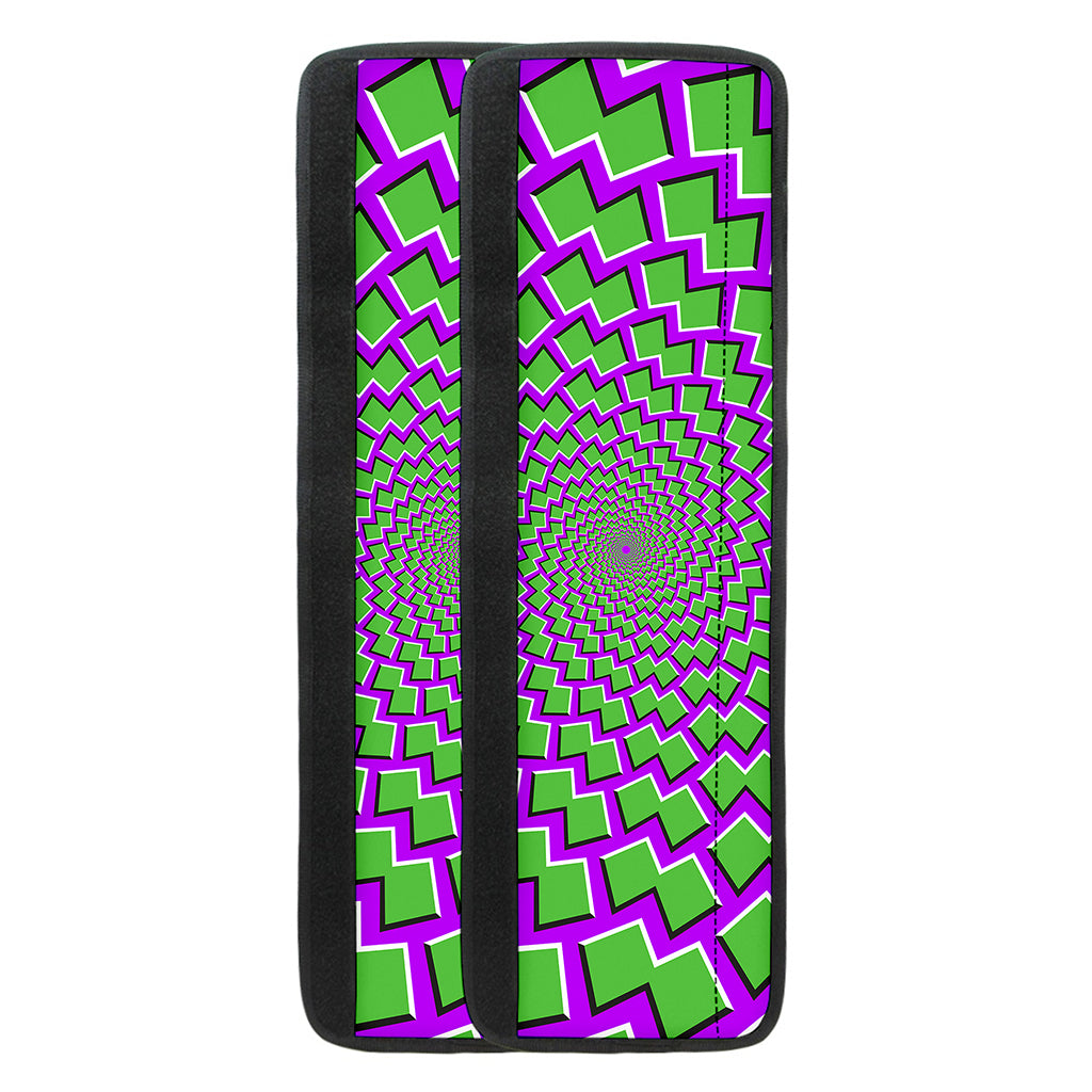 Green Shapes Moving Optical Illusion Refrigerator Handle Covers