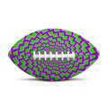 Green Shapes Moving Optical Illusion Rugby Ball