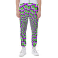 Green Shapes Moving Optical Illusion Joggers