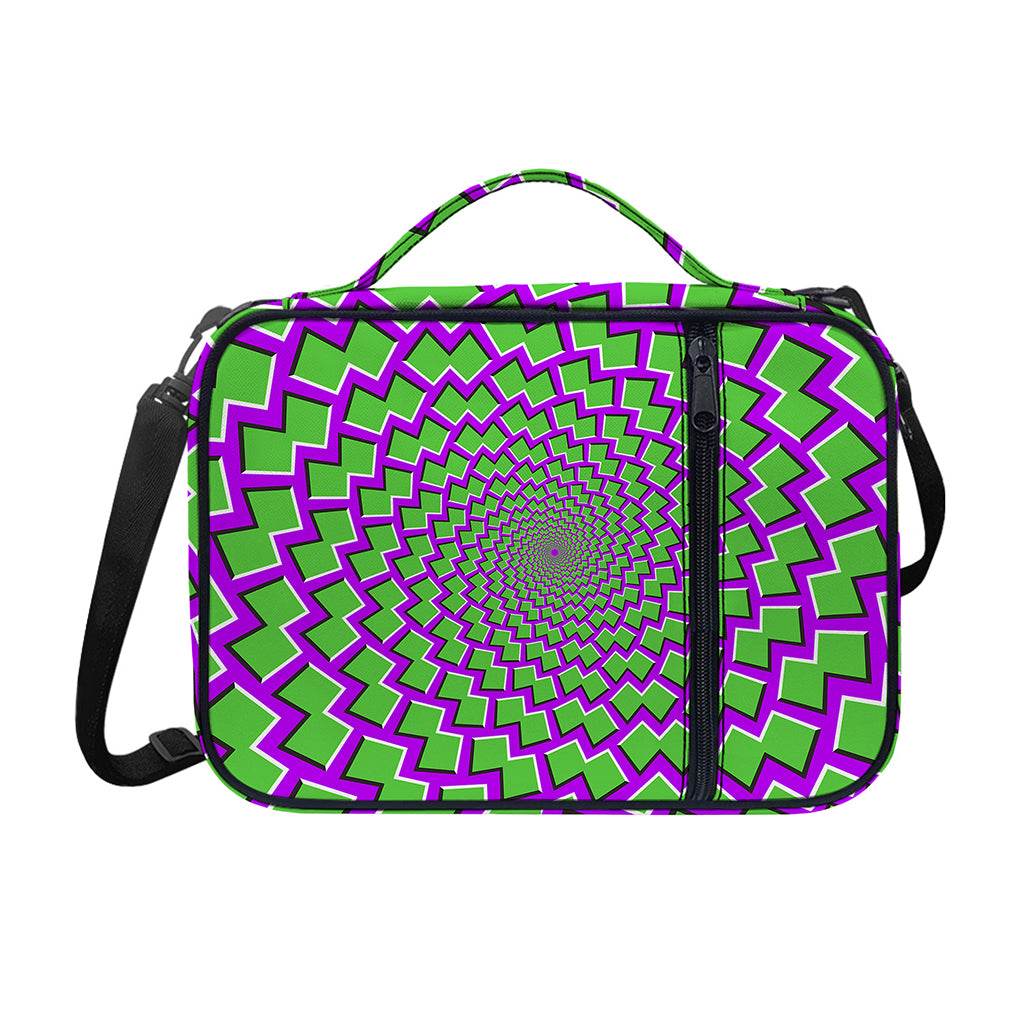 Green Shapes Moving Optical Illusion Shoulder Strap Bible Bag